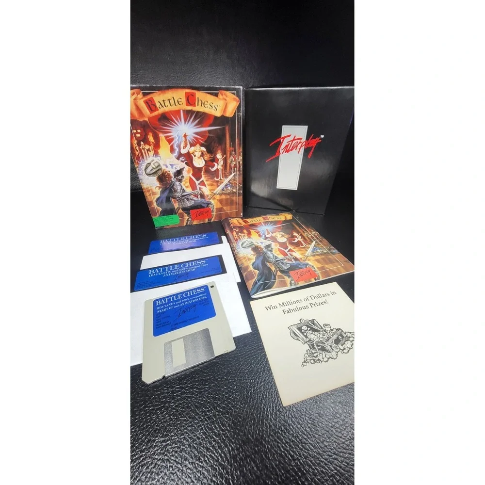 Battle Chess By Interplay Big Box PC Game 1990 IBM Tandy Windows Floppy Disk 3.0